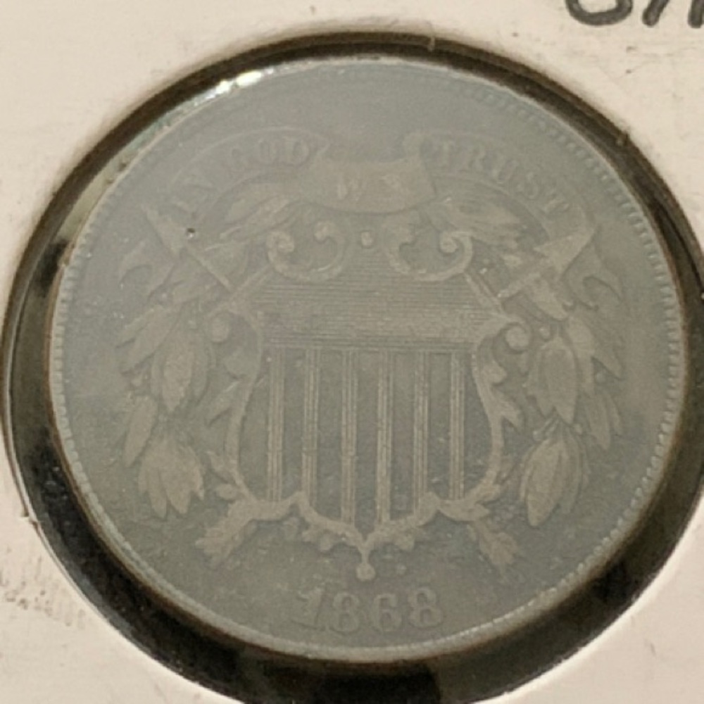 USA 2 cents  Union Shield 1868-F